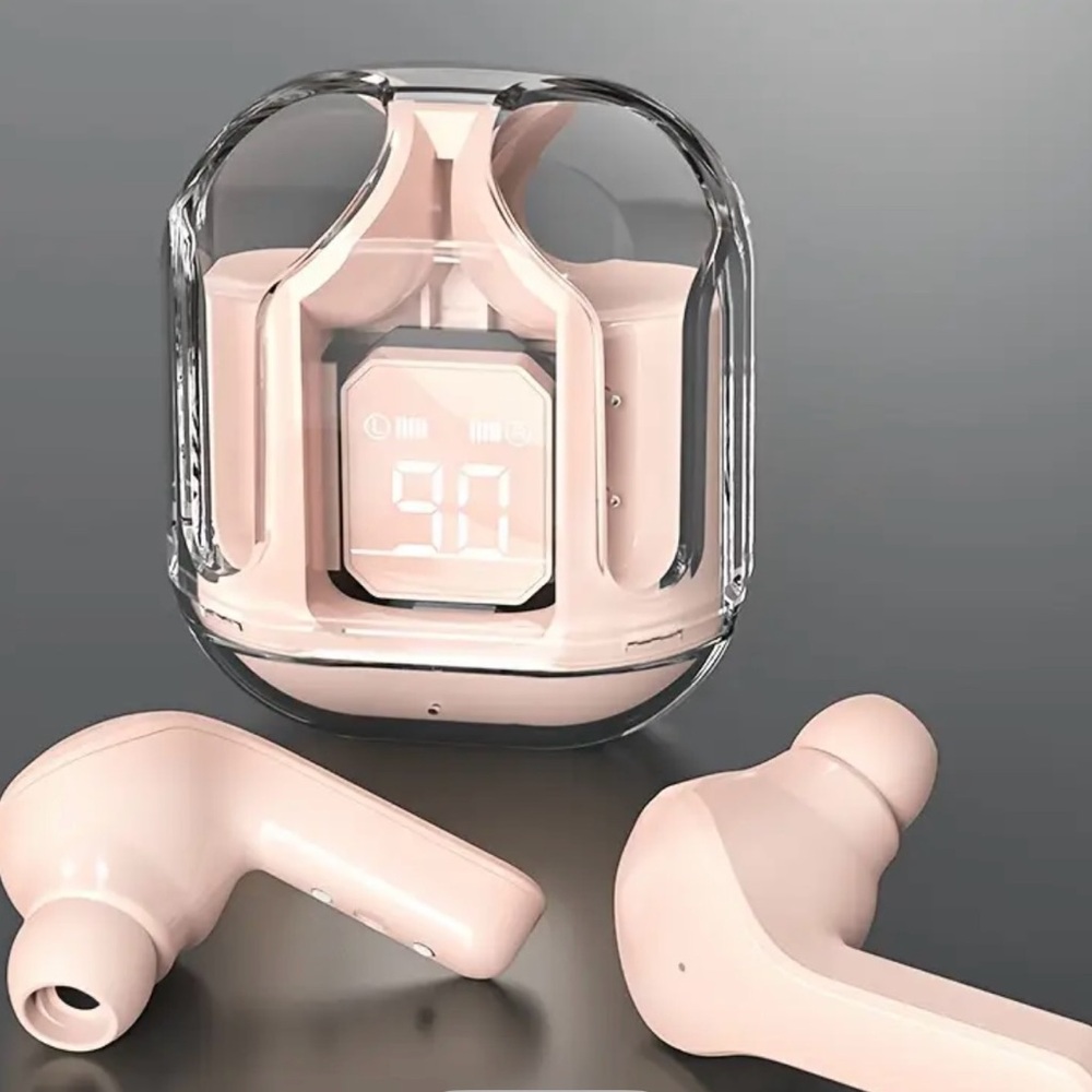 Brand New Pink Wireless Earbuds with Charging Case